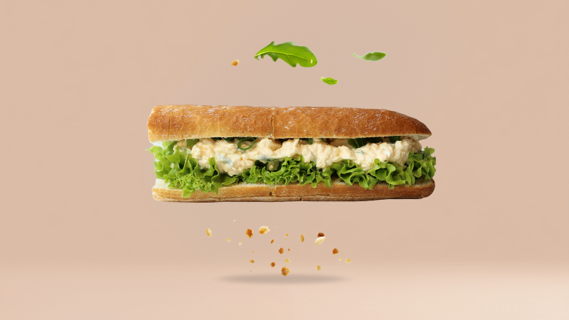 Bagietka z pastą jajeczną