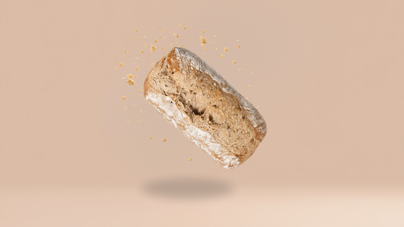 Bułka rustykalna na zakwasie z ziarnami