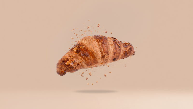 Croissant z marcepanem
