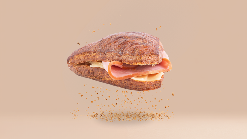 Crusty z szynką i serem