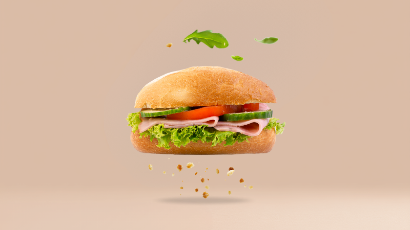 Kanapka tradycyjna z szynką