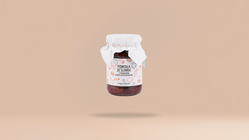 Powidła ze śliwek z cynamonem & orzechami włoskimi