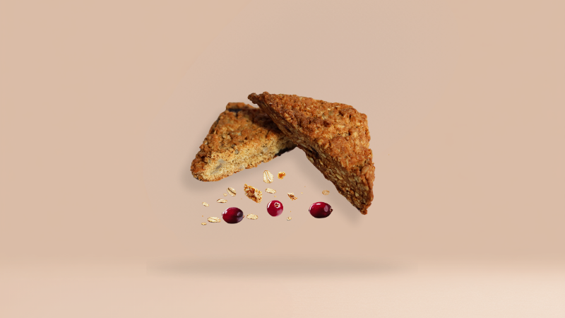 Ciastko owsiane z żurawiną