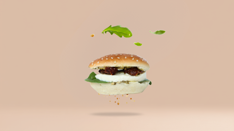 Mini burger caprese