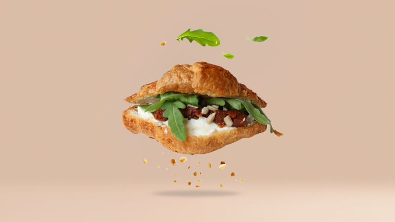 Mini croissant z serkiem śmietankowym