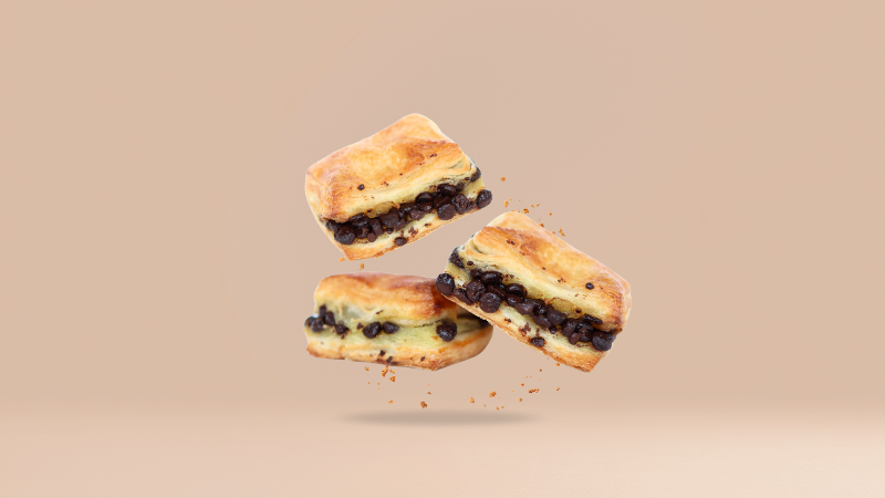 Ciasteczko swiss danish z czekoladą po 3 szt.